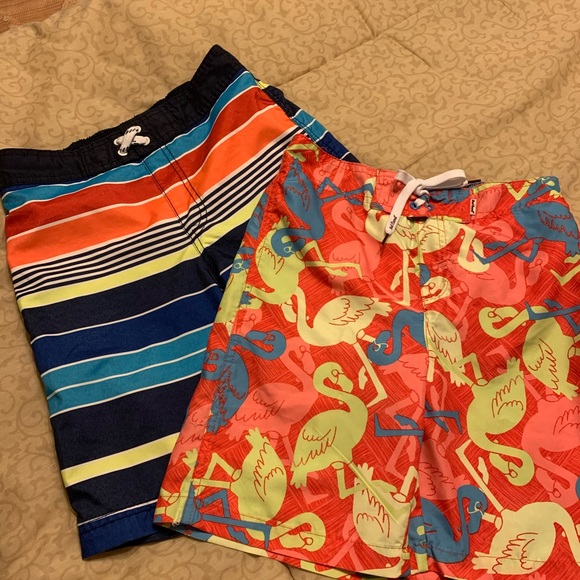 Children’s Place/Red Camel Other - 2 Pair Swim Trunks - Red Camel/Children’s Place